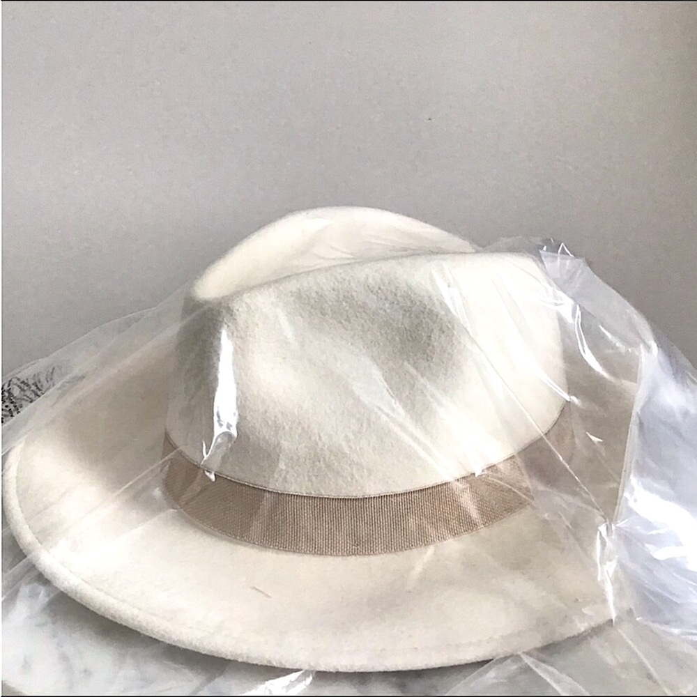 J. CREW Wool Western Hat with Grosgrain Trim New With Tag - Picture 2 of 8
